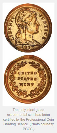 Experimental-Glass-Cent-Discovered-And-Certified-By-PCGS