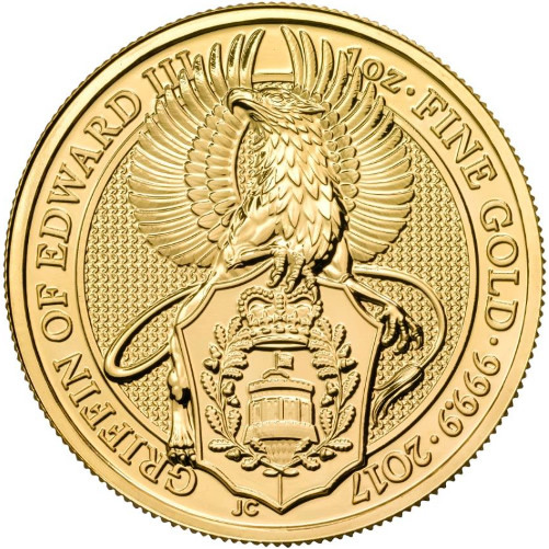 New-Releases:-2017-2-Oz-British-Silver-And-1-Oz-British-Gold-Queen�s-Beast-Griffin-Coins