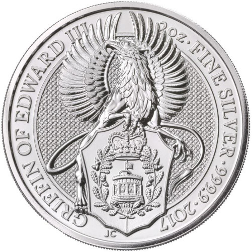 New-Releases:-2017-2-Oz-British-Silver-And-1-Oz-British-Gold-Queen�s-Beast-Griffin-Coins