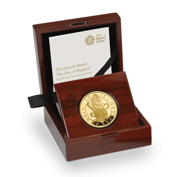 Royal-Mint-New-Release:--The-2017-Lion-Of-England-Silver-And-Gold-Series