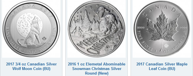 Three-New-Silver-Arrivals-At-Jm-Bullion:-Wolf-Moon,-Abominable-Snowman,-2017-Maple-Leaf