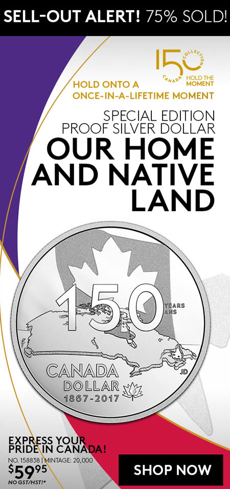 RCM-Sellout-Alert:-2017-Special-Edition-Proof-Silver-Dollar-�-Our-Home-And-Native-Land-75%-Sold