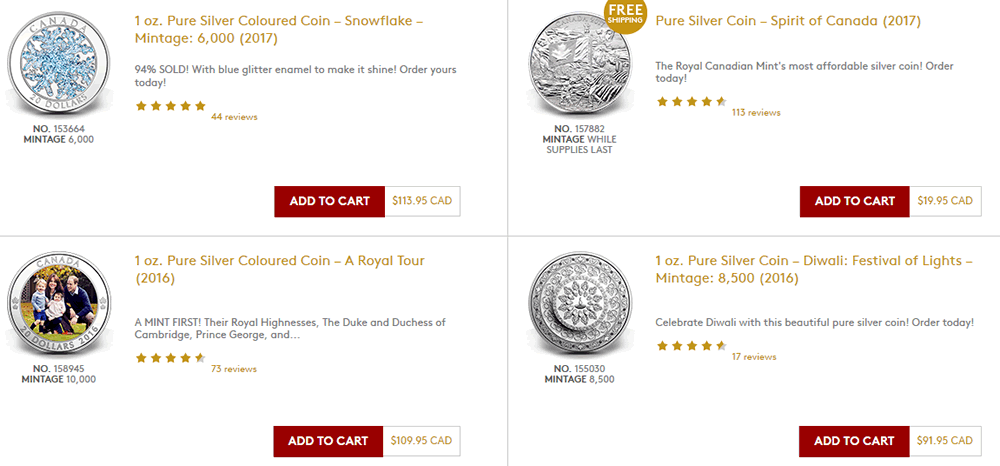 Royal-Canadian-Mint-Top-Customer-Rated-Coins-For-1/25/2017