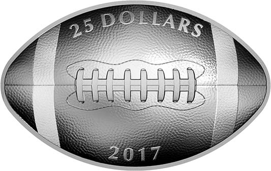 RCM-New-Releases:-2017-1-Oz.-Pure-Silver-And-Gold-Football-Shaped-And-Curved-Coin