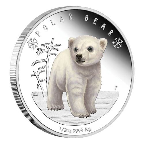 Perth-Mint-New-Release:-2017-Polar-Babies-�-Polar-Bear-1/2oz-Silver-Proof-Coin