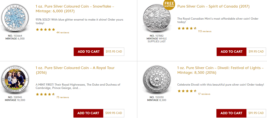 Royal-Canadian-Mint-Top-Customer-Rated-Coins-For-2/8/2017