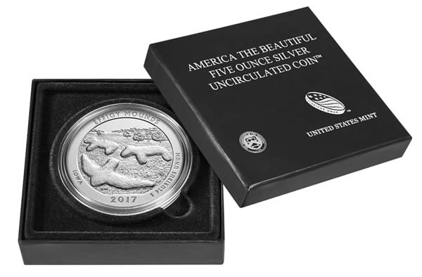 2017-ATB-Five-Ounce-Silver-Uncirculated-Coin:-Effigy-Mounds-National-Monument-Available-On-March-7
