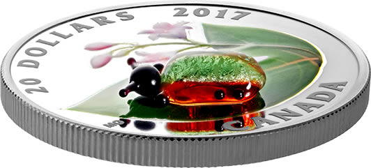 RCM-New-Release:-2017-1-Oz.-Pure-Silver-Coin---Venetian-Glass-Dogbane-Beetle