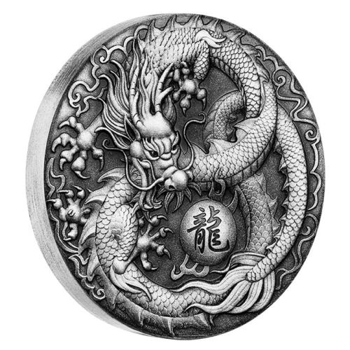 Perth-Mint-New-Release:-2017-Dragon-2oz-Silver-Antiqued-Coin