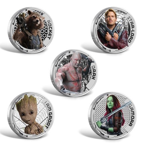 Perth-Mint-New-Release:-Guardians-Of-The-Galaxy-Volume-2-2017-1/2oz-Silver-Proof-Collection