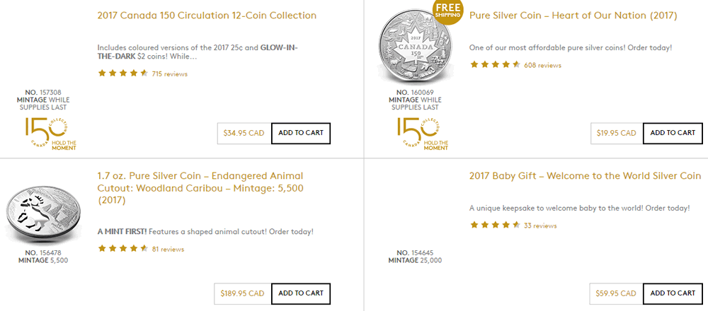 Royal-Canadian-Mint-Top-Customer-Rated-Coins-For-4-26-2017