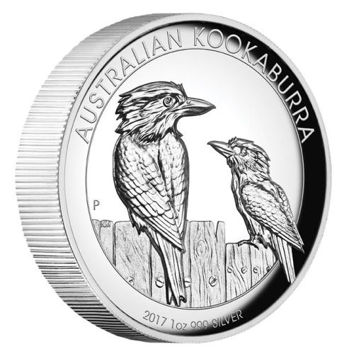 Perth-Mint-New-Release:-2017-Australian-Kookaburra-2017-1-Oz-And-5-Oz-Silver-Proof-High-Relief-Coins