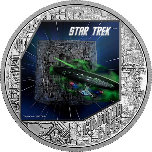 RCM-New-Release:-2017-Star-Trek:-The-Borg---1-Oz.-Pure-Silver-Coloured-Coin