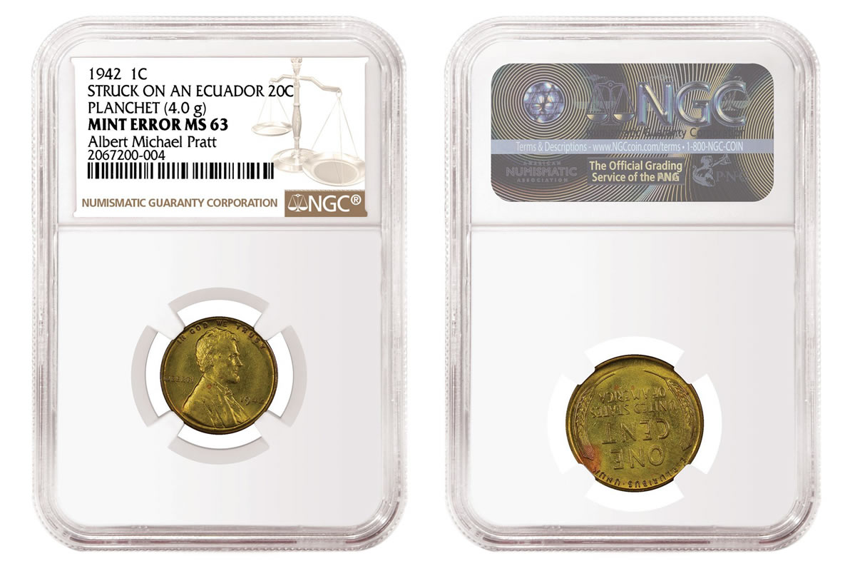 NGC-Certifies-4-Rare-1942-And-1943-Wrong-Planchet-Cents