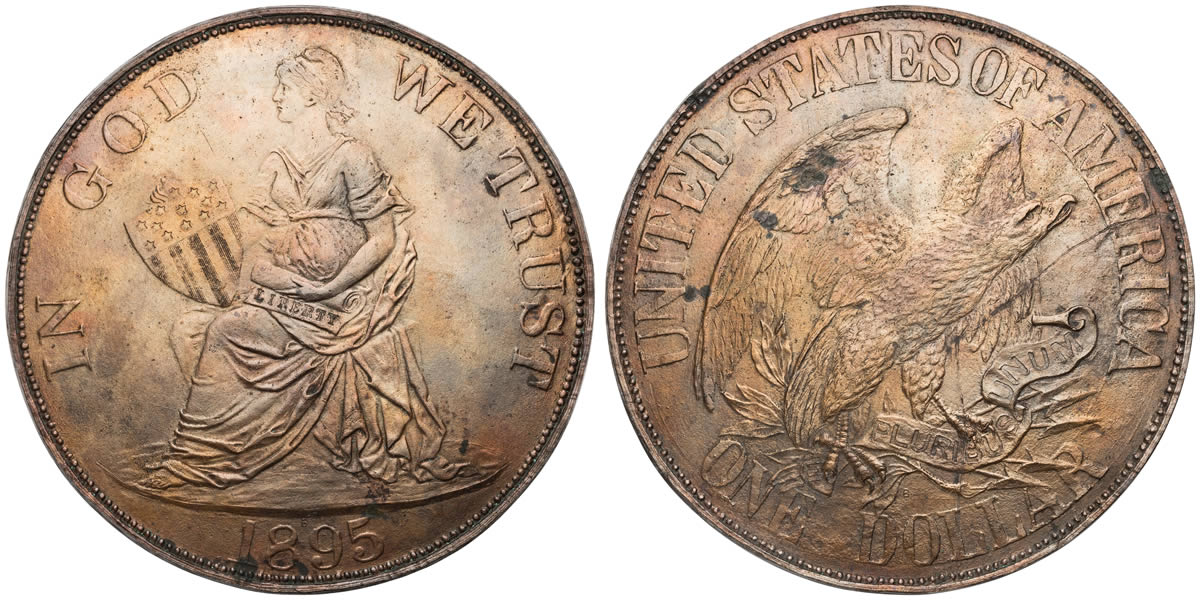 Victor-David-Brenner�s-Design-For-A-US-Dollar-In-1895