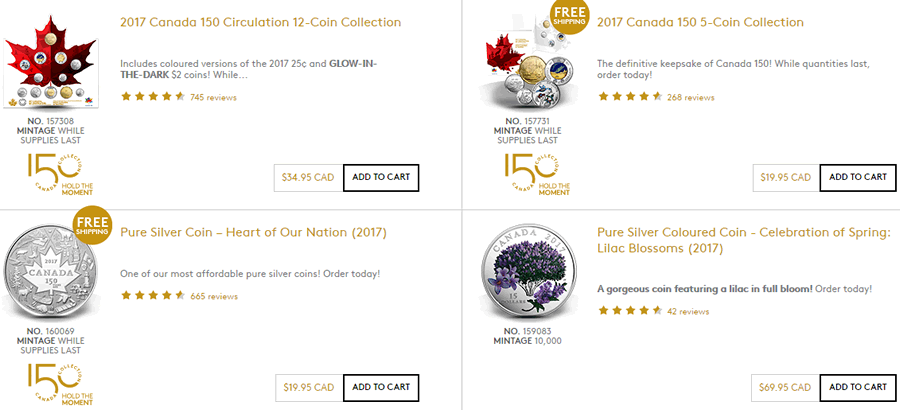 Royal-Canadian-Mint-Top-Customer-Rated-Coins-For-5-10-2017