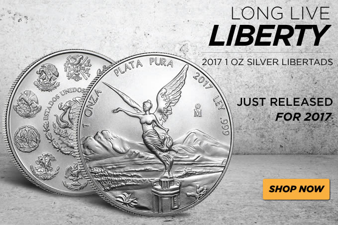 Golden-Eagle-Coin-New-Release:-2017-1-Oz-Mexican-Silver-Libertad-Uncirculated-Just-Released