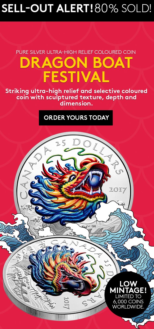 Sellout-Alert:-80%-Sold!-Dragon-Boat-Festival---Pure-Silver-Ultra-High-Relief-Coloured-Coin