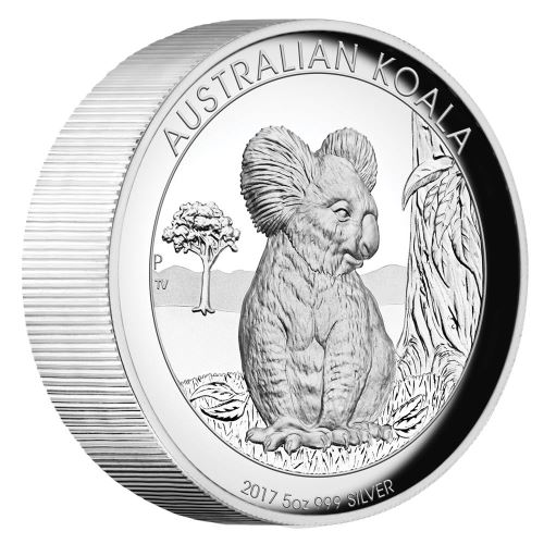 Perth-Mint-New-Release:-Australian-Koala-2017-5-Oz-Silver-Proof-High-Relief-Coin
