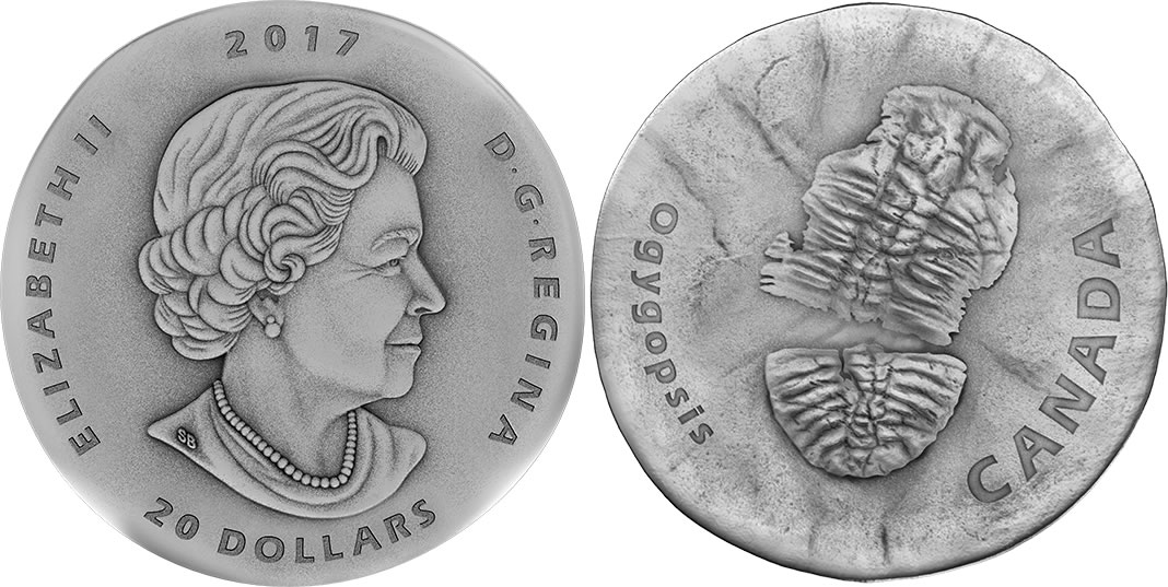 RCM-New-Release:-2017-1-Oz.-Pure-Silver-Coin---Ancient-Canada:-Ogygopsis