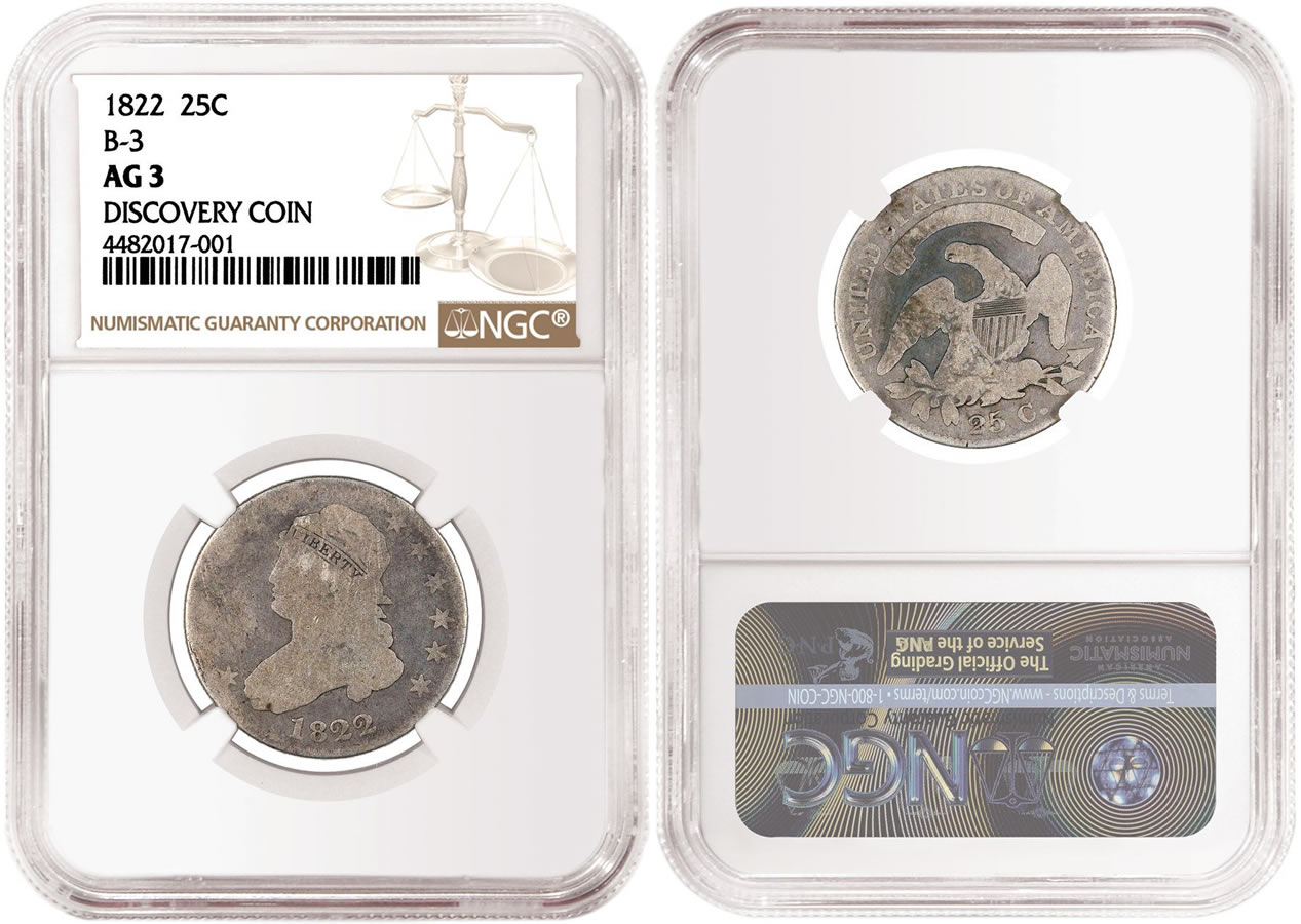NGC-Certifies-New-Bust-Quarter-Variety:-1822-B3-Previously-Unknown-Die-Marriage