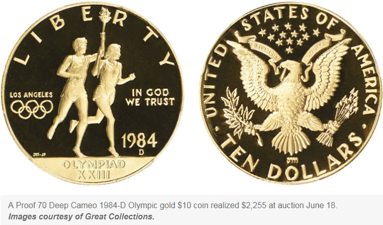 1984-Olympic-Gold-$10-Commemoratives-Generate-Record-Auction-Prices