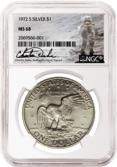 NGC-Signs-Charlie-Duke,-Astronaut-Who-Walked-On-Moon,-To-Autograph-Labels