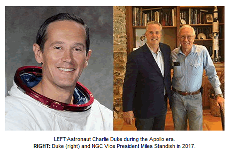 NGC-Signs-Charlie-Duke,-Astronaut-Who-Walked-On-Moon,-To-Autograph-Labels