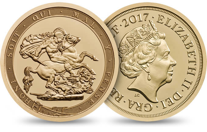 Royal-Mint-New-Releases:-The-Sovereign-2017-Strike-On-The-Day-Anniversary-Piece