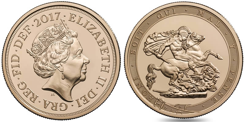 Royal-Mint-New-Releases:-The-Five-Sovereign-Piece-2017-Brilliant-Uncirculated