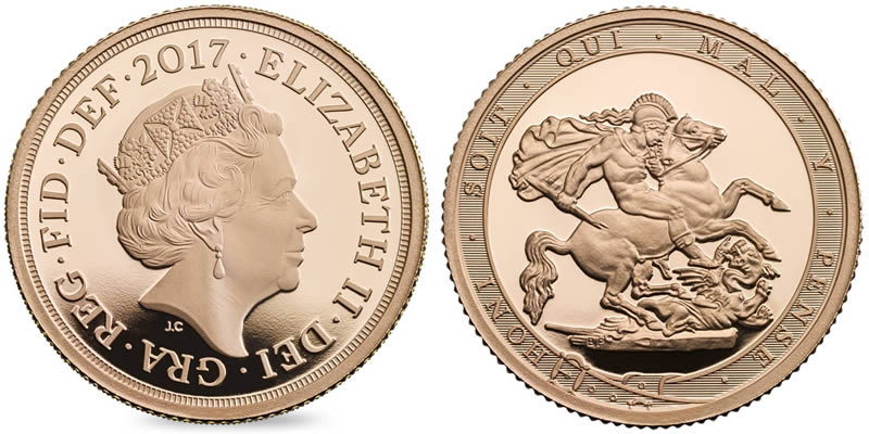 Royal-Mint-New-Releases:-The-Sovereign-2017-Piedfort-Anniversary-Piece