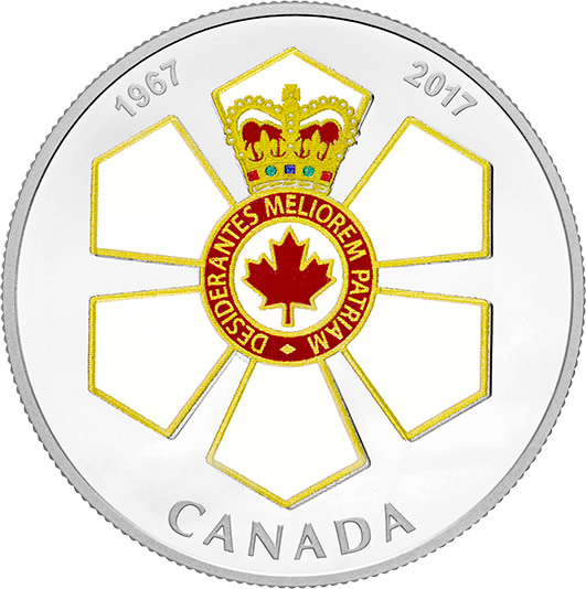 RCM-New-Release:-2017-1-Oz-Silver-Canadian-Honours:-50th-Anniversary-Of-The-Order-Of-Canada
