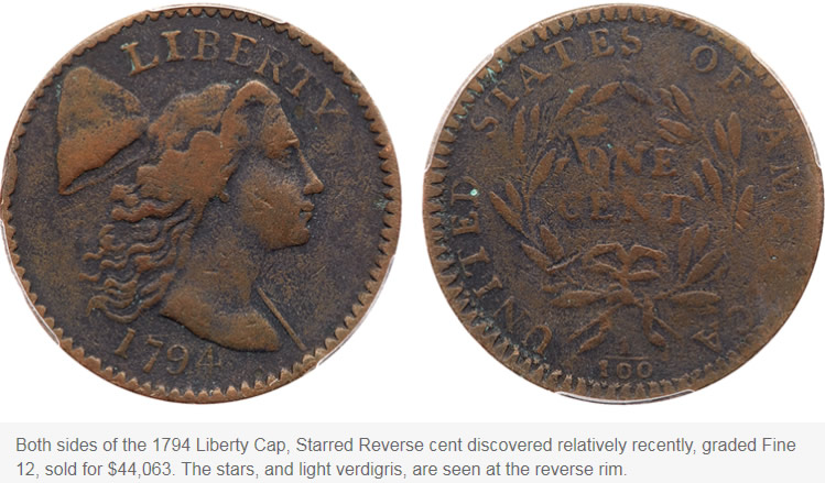 1794-Liberty-Cap-Starred-Reverse-Cent-With-�speck-Of-Light-Green-Crud�-Still-Realizes-Over-$44,000