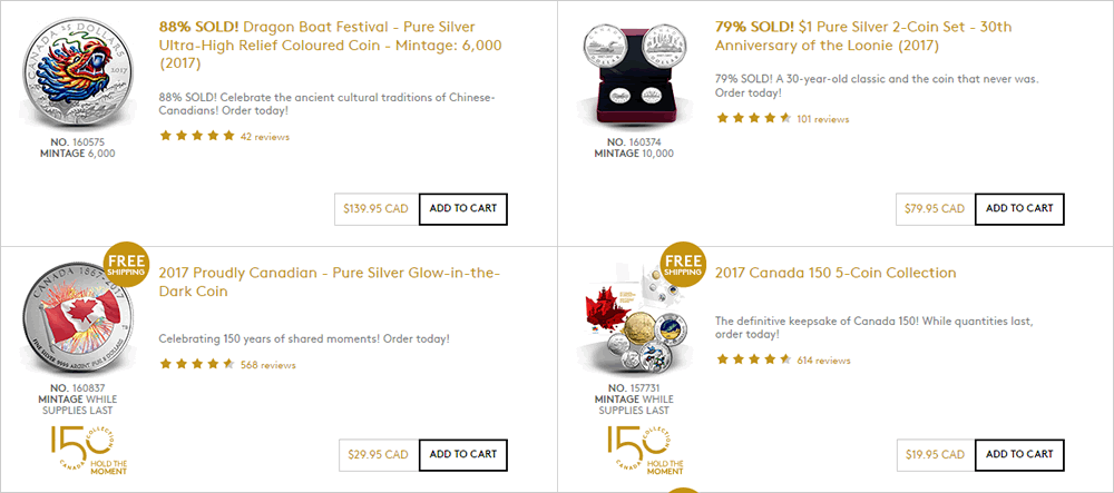 Royal-Canadian-Mint-Top-Customer-Rated-Coins-For-7-5-2017
