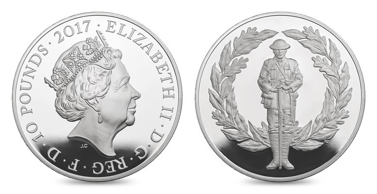Royal-Mint-New-Releases:-The-100th-Anniversary-Of-First-World-War-2017-UK-Five-Ounce-Silver-Proof