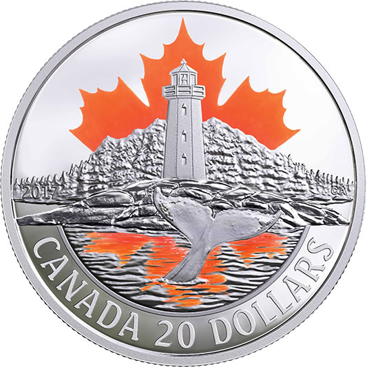 RCM-New-Release:-2017-1-Oz.-Pure-Silver-Coloured-Coin---Canada�s-Coast:-Atlantic-Coast