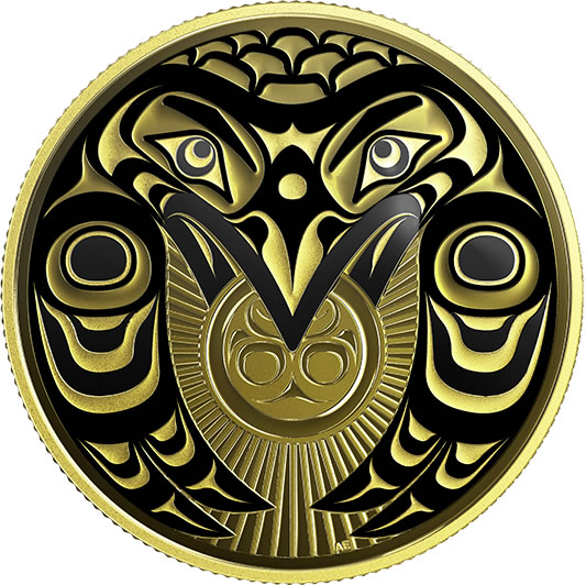 RCM-New-Release:-2017-14-Karat-Gold-Coin---Raven-Brings-The-Light