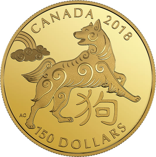 RCM-New-Release:-2018-18-Karat-Gold-Coin---Year-Of-The-Dog