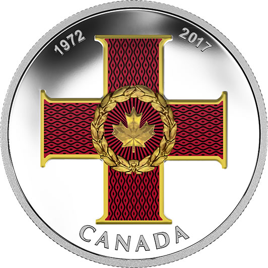 RCM-New-Release:-2017-1-Oz-Silver-Coin---Canadian-Honours:-45th-Anniversary-Of-The-Cross-Of-Valour