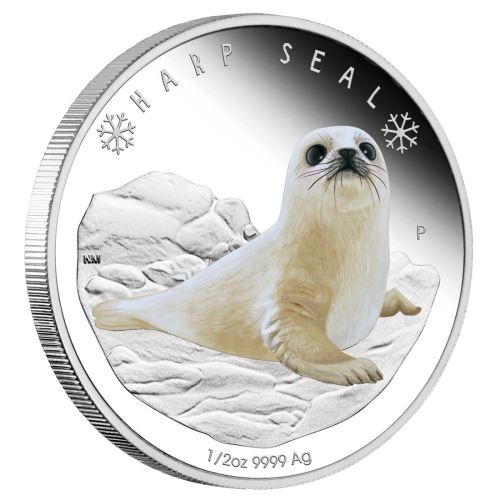 Perth-Mint-New-Release:-Polar-Babies---Harp-Seal-2017-1/2oz-Silver-Proof-Coin