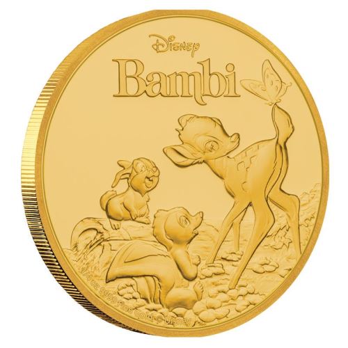 Perth-Mint-New-Release:-Bambi-75th-Anniversary-2017-1/4-Oz-Gold-Proof-Coin