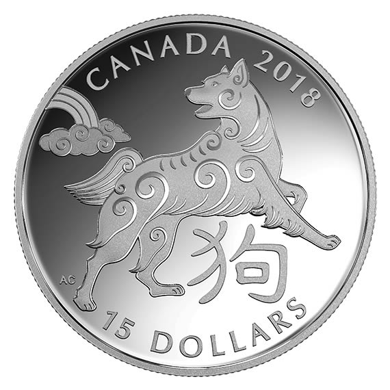 RCM-New-Release:-2018-1-Oz.-Pure-Silver-Coin---Year-Of-The-Dog