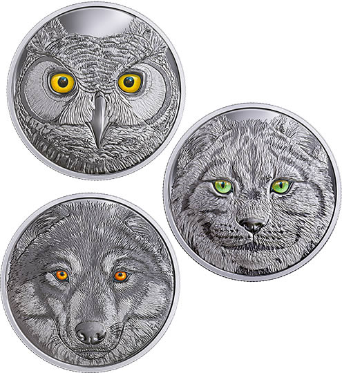 Sellout-Alert:-75%-Sold!-2017-Pure-Silver-Glow-In-The-Dark-3-Coin-Subscription