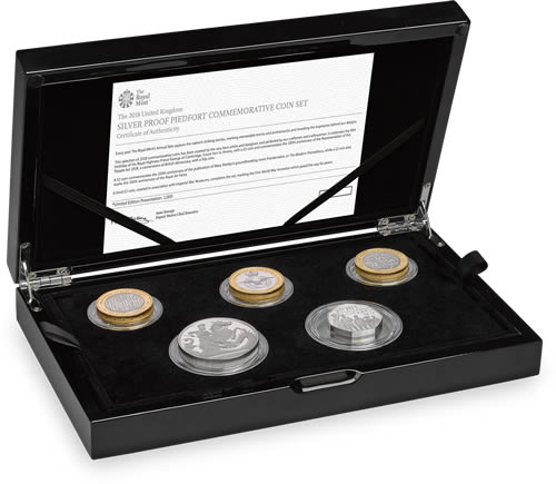 Royal-Mint-New-Release:-2018-Silver-Proof-Piedfort-Coin-Set