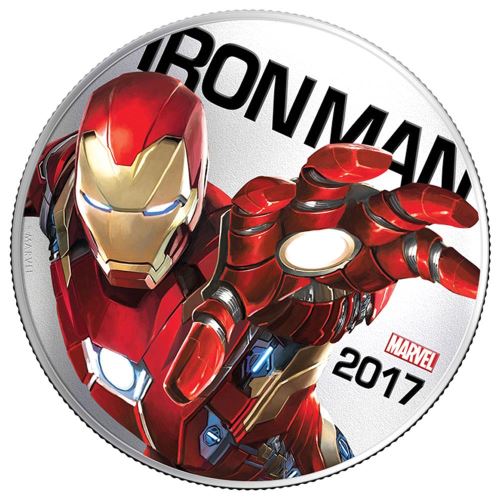 Perth-Mint-New-Release:-Marvel-2017-Iron-Man-Light-Ups-Coin