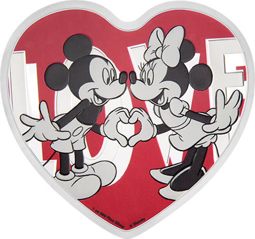 RCM-New-Release:--2018-1-Ounce-Pure-Silver-Heart-Shaped-Coin---Disney-Love
