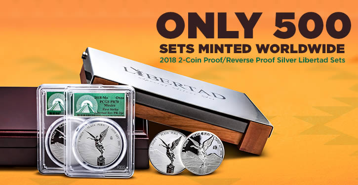 2018-Proof-/-Reverse-Proof-Silver-Libertad-2-Coin-Sets-At-Apmex-Only-500-Sets
