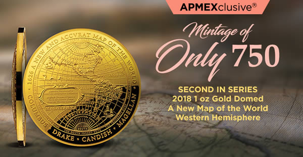 2018-Australia-1-Oz-Gold-$100-Map-Of-The-World-Western-Hemisphere