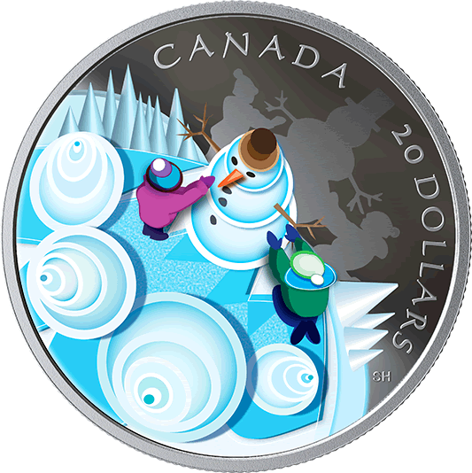 RCM-New-Release:-2019-1-Oz.-Pure-Silver-Coin---Mystical-Snow-Day