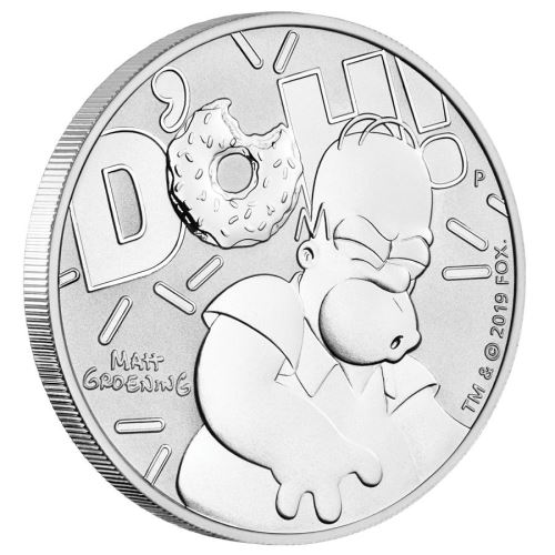 Perth-Mint-New-Release:-2019-Homer-Simpson-1-Oz-Silver-Coin-In-Card